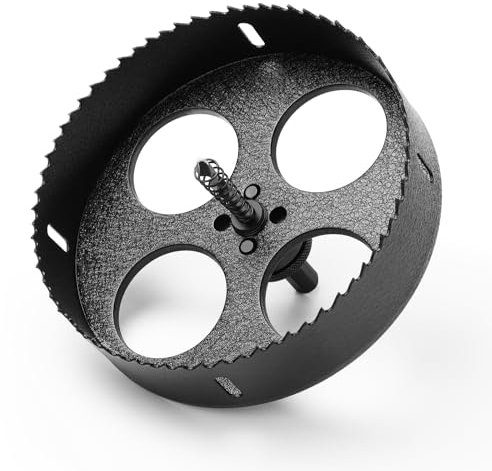 HSAWBIT HSS Bi-Metal 160mm Hole Saw, M42 Fast Cut Hole Cutter 40mm Cutting Depth with SDS Plus Shank, For Stainless Mild Sheet Wood Plastic Various Materials