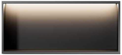 Niche encastrée, étagères de Douche rectangulaires, Niche de Douche Murale encastrée, étagère de Salle de Bain, Porte-Papier Toilette Mat pour shampoing, Savon et Repose-Pieds (Noir-B, 120 x