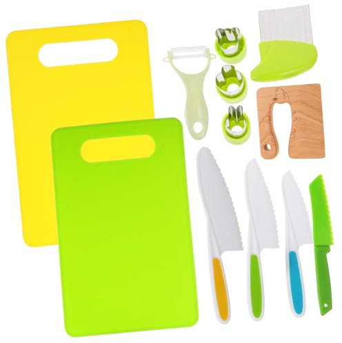 Alasum Kit Couteau Garçon Fille Montessori Cuisine Jouets pour Garçon Fille Simulation Ustensiles Cuisine Sécurité