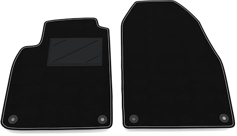 Auto-Fußmatten Kit nur vorne 2 Stück kompatibel mit Saab 9-3 - Cabrio 2003-2011 | Set 2 Teppiche vorne nach Maß in Teppich