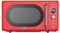 Total Chef Microwave Oven 20L 700W Retro Mini Ovens Digital LED Display (Red)