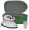 The Quilted Bear Mini Iron - Lightweight Mini Travel Iron with Steam Function, Ceramic Sole Base Plate & Temperature Gauge for Quilting, Craft & Travel (Green Case)
