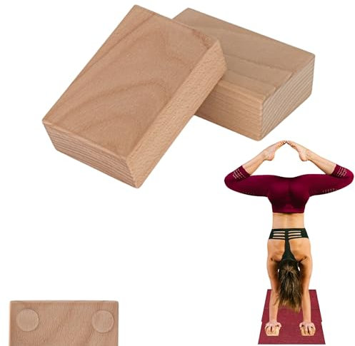 CAWi BalanceBlocks – Handstand Klötze aus Holz für Yoga & Gymnastik, ergonomische Unterstützung für Handgelenke, ideal für Calisthenics & Fitness – 2er Set