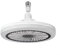 UTTASU Deckenventilator mit Fernbedienung, 25,4 cm (10 Zoll), leise, 3 Geschwindigkeiten, E27-Glühbirne, Timer und 3-Farbtemperatur, weißer energiesparender Ventilator für Schlafzimmer/Küche (C)