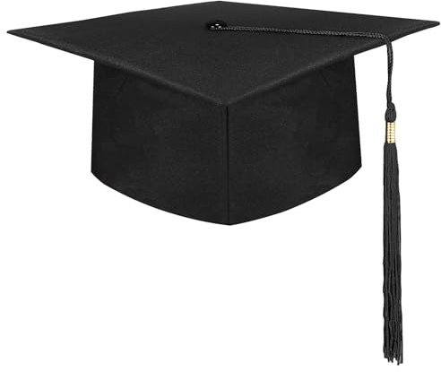 IHLOOTD Bachelor Hut Doktorhut Studentenhut Graduation Cap Verstellbar Bachelor Abschluss Hut für Abschlussfeiern vom Studium, Universität, Hochschule, Abitur - Unisex