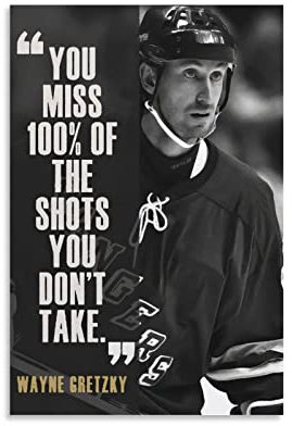 SDYYFF Leinwand Wandkunst Malerei 60 * 90cm Senza Cornice Wayne Gretzky Wayne Gretzky Poster Soggiorno camera da letto pittura opera d'arte