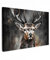 MuchoWow© Bilder Groß 120x80 cm XXL Wohnzimmer Deko Modern Wandbild Kunstdruck auf Leinwand Bild Schlafzimmer über Bett Room Decor Geschenke Hert - Zwart - Dier - Hertenkop