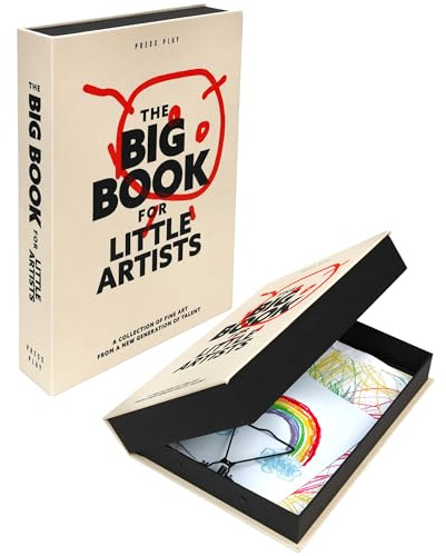 Suck UK Kids Artwork Album | Big Book for Little Artists | Children's Art Portfolio | Artwork Display | Coffee Table Decor | Kids Drawing Storage | Art Book | Memory Keepsake Gifts | Drawing Album