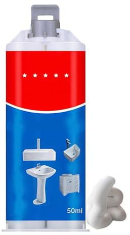 Bathtub Sink Repair Kit, 50ml Cracked Tile Filler, Tile Paste Porcelain Repair, Crack Filler Chip Paste, Tiles Repairs Sealing Pastes For Ceramic Tiles, Porcelain, Acrylic, Fiberglass