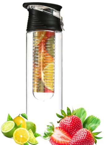 Generisch Fruchtinfuser Flasche – 28 Oz Wasserbehälter | Infuser Becher – Wiederverwendbar Top Trinkgefäß Mit Abnehmbarem Fruchtfilter BPA Frei Für Gesunde Hydration Zuhause Fitness Und Reisen