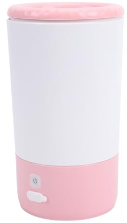 Rengue Dog Grooming Supplies Electric Pet Foot Washer Cup Portable Muddy Feet Cleaning for Dogs and Cats Compact One Button Start for Outdoor Adventures Automatic Foot Cleaner Nan (Pink)