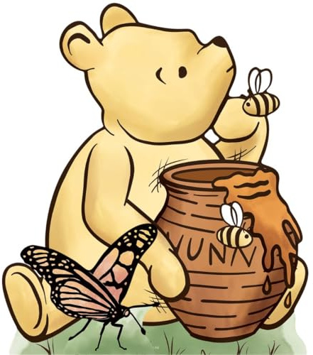 Star Cutouts SC4893 Winnie Bear & Honey Pot Multi Pack Cardboard Cutout Bundle 52cm – Birthday Party Decoration, Nursery Display & Fan Gift