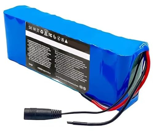 36V 10.5Ah Elektrofahrrad Batterie, 36V 10.5Ah 10S2P E-Bike Akku Eingebautes BMS Mit Ladegerät Für 50W 100W 200W 350W Scooter Elektrofahrräder Motor