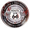 LB H&F Blechschild Nostalgie Retro Auto Tür Route 66 Motorrad Schild RUND