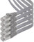 10m - gris - 5 pièces Câble plat CAT.7 Gigabit Ethernet LAN (RJ45) câble réseau câble brut (10Gbit/s) câble d'installation plat mince compatible avec Cat.5 - Cat.5e - Cat.6