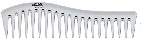 Jäneke silber Strähnenkamm Wellenkamm Exclusiv Kamm 7'' 18 cm
