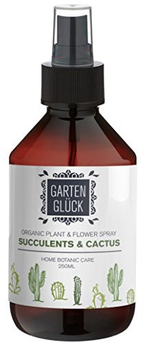 GARTEN GLÜCK Spray Engrais Cactus et Succulentes Plantes Grasses - 250ml - Enrichie le Terreau Cactus et Plantes Grasses - Engrais Universel Liquide - Fertilisant Plante Interieur et Exterieur