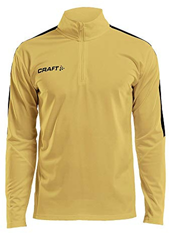 Craft Herren Trainingstop Progress Halfzip LS Tee 1905611 Yellow/Black XXL
