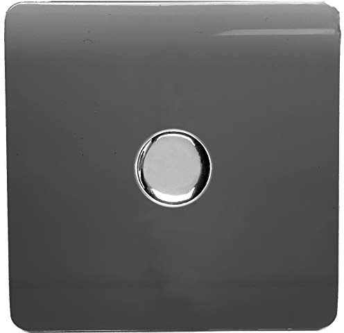Trendi Artistic Modern Glossy Tactile 1 Gang 2 Way 120w LED Dimmer Switch
