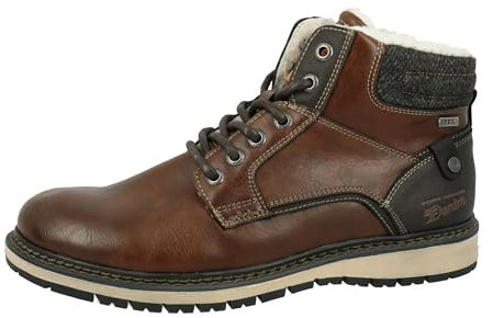 Tom Tailor Herren 4285302 Halblange Stiefel, Cognac, 43 EU