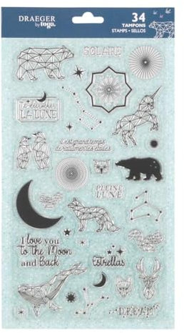 DRAEGER PARIS 1886 TPG51 Stempel, Silikon, Durchsichtig, 17 x 31 cm