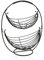 Versa, frutero 2 alturas negro, linea cocina, acero (VS-10035357)
