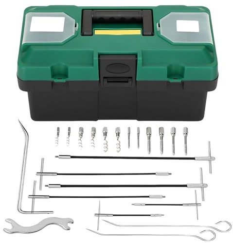 AIWFL Lot de 23 extracteurs d'emballage en acier inoxydable - Ensemble d'outils d'emballage flexibles - Avec tige flexible amovible - Tire-bouchon - Clé à outils