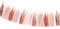 Lot de 20 guirlandes de fête or rose – Guirlande à pompons en poudre de pêche or rose pour anniversaire, fiançailles, mariage, fête prénatale, révélation du sexe, séance photo, décorations de fête
