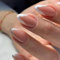 24pcs French Tip False Nails Short Oval, Press on Nails Fake Nails Glue on Nails Glitter Silver White Edge Stick on nails Removable Acrylic Full Cover Nails Gifts Women Nail Art Accessories