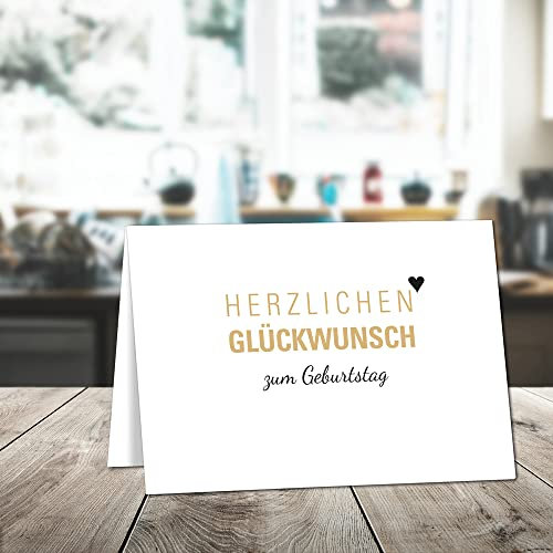 XXL DIN A4 Glückwunsch Karte Geburtstag HG inkl. Umschlag Geburtstagskarte Grußkarte