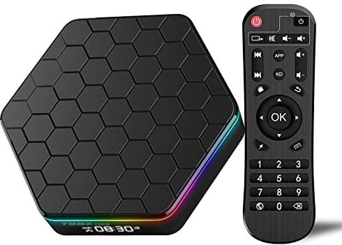 Android TV Box 12.0, Android Box 2025 4GB RAM 64GB ROM 6K TV Box with Allwinner H618 Quad-Core Chip, Smart TV Box Support 4K 6K WIFI 6 2.4GHz/5GHz Dual WIFI Bluetooth 5.0 3D HDR10 Smart Box