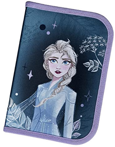 Scooli Disney Frozen Schüleretui - gefülltes Federmäppchen mit Eberhard Faber Stiften - stylische Federmappe mit Motiv - Stiftebox für Buntstifte und Bleistifte - ideal für die Schule