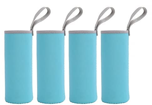 DONGKER Neoprenhülle für Trinkflasche, 4 Stück 550ml Wasserflasche Thermo-Hülle, Flaschen Thermo-Hülle Taschen Thermohülle Isolierhülle Zur Wärmespeicherung