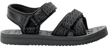 Jack Wolfskin Sandales Zulu Vc K unisexes pour enfant, Noir, 35 EU