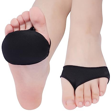 LOPHE Almohadillas para Pies Tacones, Almohadilla Metatarsal de Tela Suave, Plantillas Tacones Altos Invisibled para Prevención del Dolor, Almohadilla Plantar para Pies Ampollas y Dolor en el Antepié