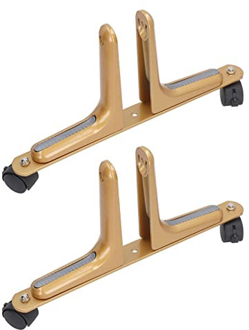 Raumteiler-Bildschirmhalter, Aluminiumlegierung, einfach zu montierende Bildschirmtrennwand-Fußhalterung, verstellbar für Lager(Gold)