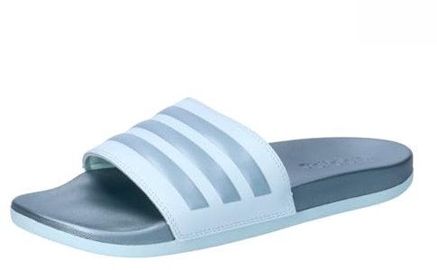 adidas Women's Adilette Comfort Slides, halo mint/magic grey met/halo mint, 5 UK