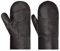 Harssidanzar Damen Fäustlinge,Winter Warme Echtleder Schaffell Shearling Pelz Gefütterte Fäustlinge Handschuhe KL031EU,Braun,Größe L