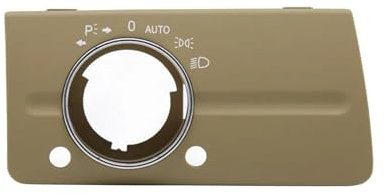 RijPex LHD Auto Innenraum Front Armaturenbrett Scheinwerfer Schalter Abdeckung Kopf Lampe Panel Trim Ersatz Kompatibel mit Mercedes W211 E Klasse 320 350 (Color : W211 Model A Beige)