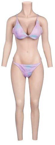 CYOMI Silikon Brüste Brustformen Realistisch Brustplatten Mit Katheter silikon Bodysuit für Crossdresser Transgender Cosplay(C Cup)