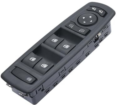 KAOLALI Bouton Lève Vitre 25400-0015R Interrupteur de lève-vitre Compatible avec Renault Megane Laguna III 2008-2016 Commande Leve Vitre Noir