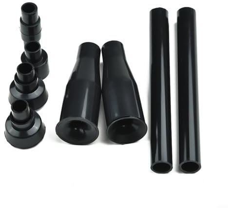 FACAIIO Kit di ugelli per pompa per laghetto compatibile con tutte le pompe dell'acqua, set di ugelli in plastica nera per fontane da giardino, acquario, fontana per stagni all'aperto (1 set)