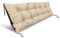 KingGarden Cuscino per panca da giardino, impermeabile, per interni ed esterni, 120 cm x 40 cm (beige)