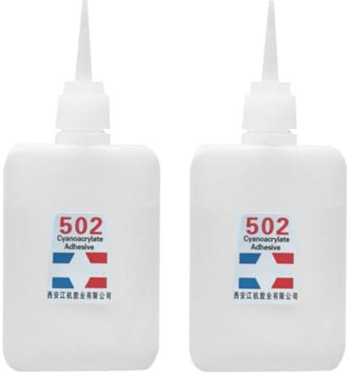 502 Super Glue,502 Universal Super Glue,Instant Quick-Drying Special Glue,Strong Adhesive,Sealant Tool for Woodworking, Woodturning, Hobby Models Plastic Acrylate Fabric Rubber