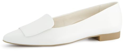 Paul Green Damen, Frauen Riemchenballerinas,Slip-ons,spangenballerinas,Mary-Jane,weiblich,Lady,Ladies,Women's,Woman,Weiss (White/Offwhite),42 EU / 8 UK