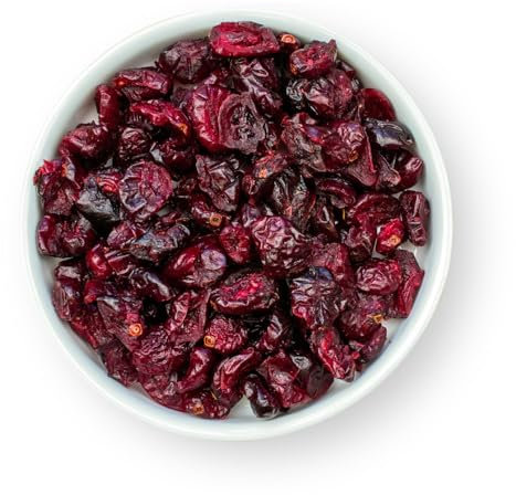 1001 Frucht - Cranberries getrocknet ohne Zuckerzusatz, 1kg, Neue Ernte 2025, veredelt mit Ananasdicksaft, Sonnengetrocknete Cranberry Amerikanische Preiselbeere