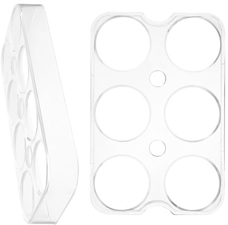 NULYLU 2stücke Eierhalter Für Kühlschrank Und Fächer Rutschfester Eier-organizer Für Küchenarbeitsplatte Und Kühlschrank Klare Aufbewahrungslösung Für Frische Eier