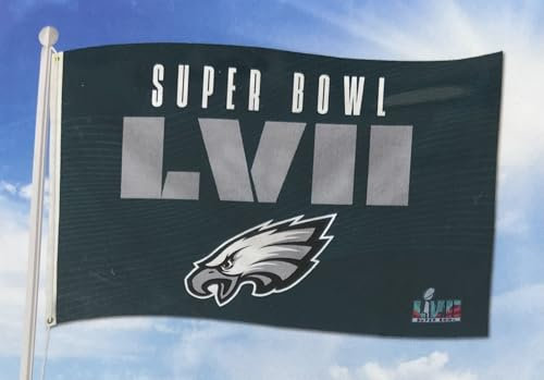 Rico Industries NFL 2023 Super Bowl LVII Partizipation Banner Flagge, einseitig, 90 x 150 cm, für drinnen und draußen (Philadelphia Eagles)