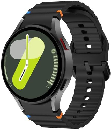 BLBDFCWW Compatible with Samsung Galaxy Watch 7 6 5 4 Straps 40mm 44mm, Soft Silicone Strap Bands for Galaxy Watch 40 mm 6 5 4 Strap 40mm 44mm classic 43mm 47mm