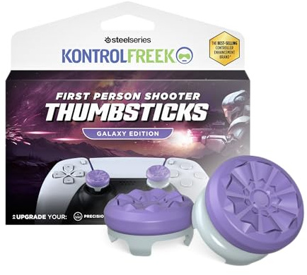 KontrolFreek FPS Freek Galaxy Gommini per Controller PS5 | Rialzi Analogici Iconici per PlayStation 5 & PS4 | Precisione FPS | Viola